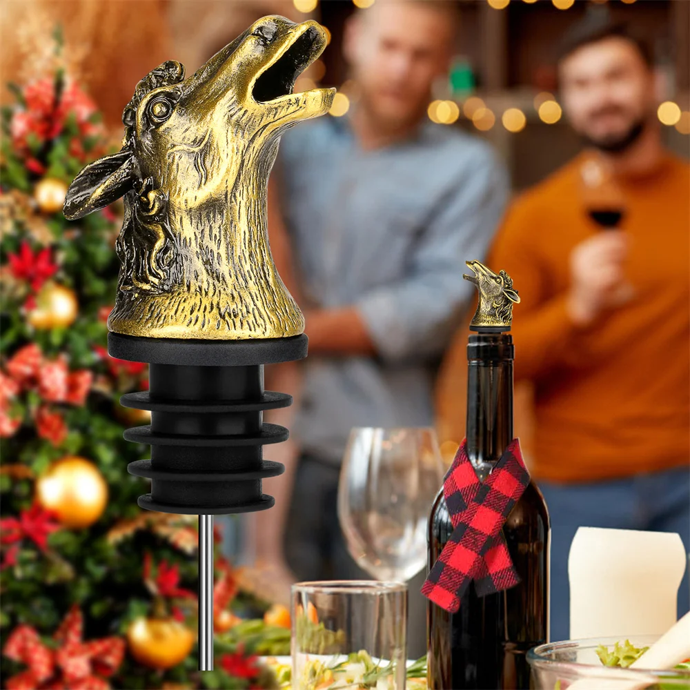 Ретро металлическая голова лошади винный рот барные аксессуары шампанское