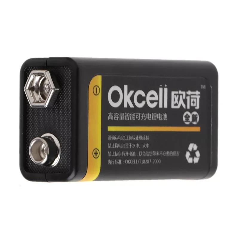 

2022New 9V 800mAh Micro USB Rechargeable Lipo Battery for Multimeter Microphone Remote