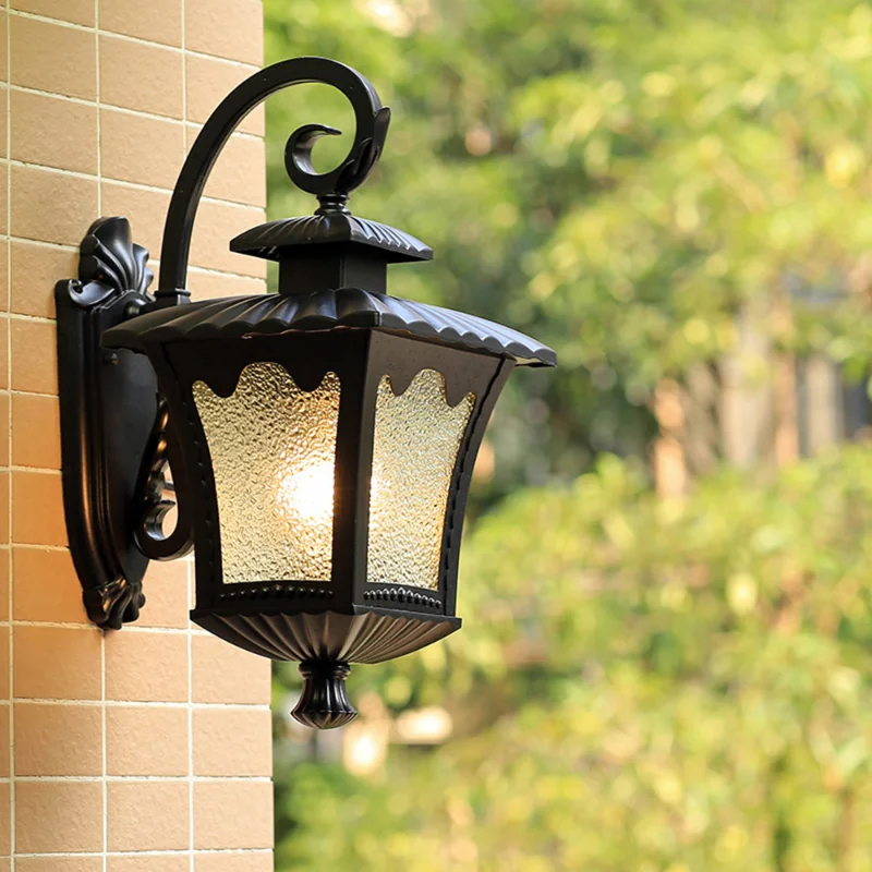 

Водонепроницаемые Уличные светодиодные настенные лампы в европейском стиле, креативные Ретро светильники для коридора, балкона, садовые декоративные осветительные приборы