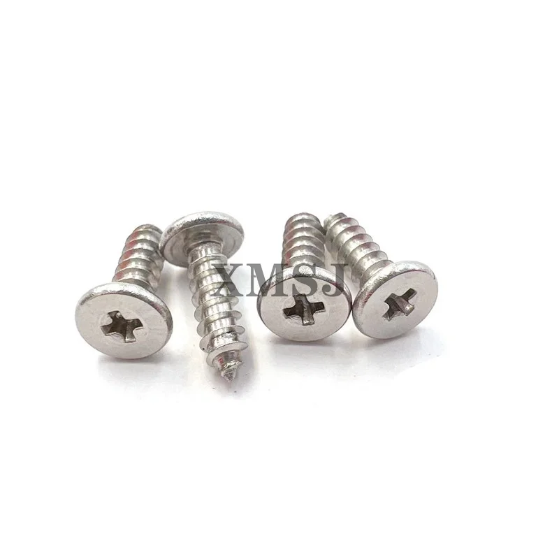 

10/50pcs CM M2.6 M3 M3.5 M4 M5 M6 A2 304 Stainless Steel Cross Phillips Super Ultra Thin Flat Wafer Head Self-tapping Wood Screw