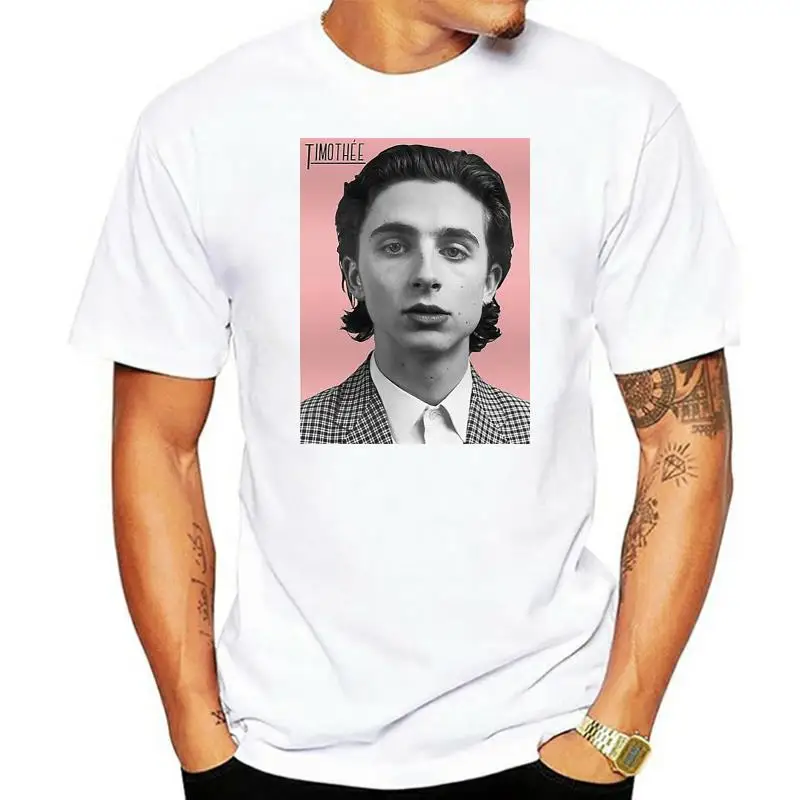 

Timothee Chalamet Black T-Shirt Men's Tees Clothing