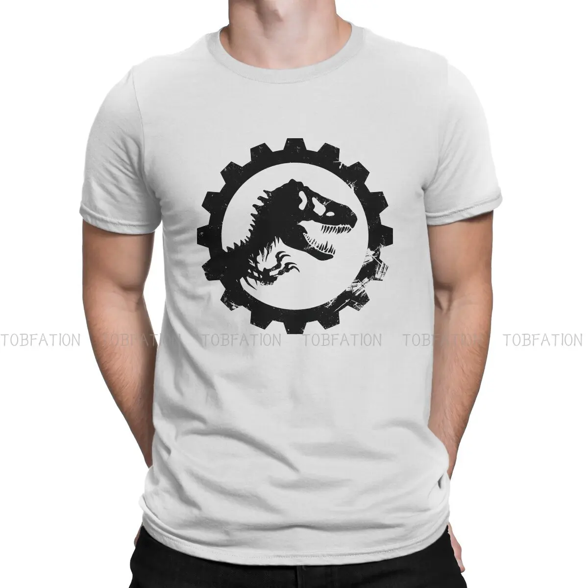 

Jurassic Park Film T-Rex 2 Tshirt Homme Men's Tees Blusas Cotton T Shirt For Men