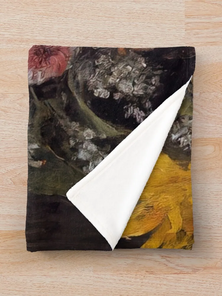 Смешанные цветы в горшке из посуды-Пьера-Аугуста Renoir одеяло для пикника дивана