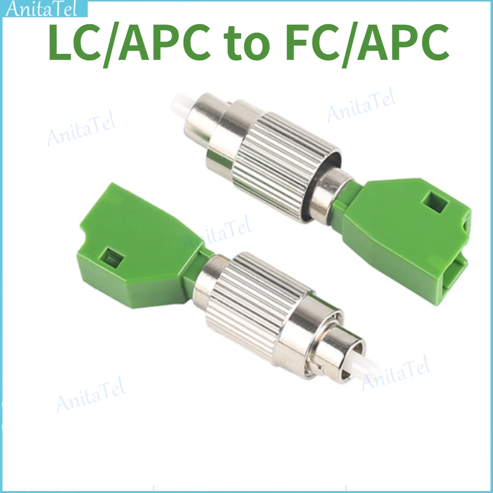 

1/2/5pcs LC-FC APC Hybrid Adapter LC/APC to FC/APC Converter SM Fiber Coupler Fiber Optic Converter Flange Optical Fiber Adaptor