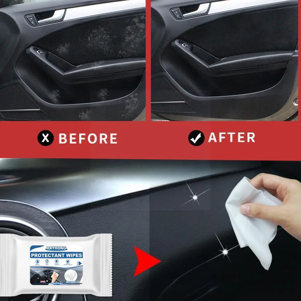 

Car Interior Wipes Glass Leather Interior Maintenance Cleaning Care Wet Wipes Portable Car Cleaning Cloth For Car S G3o1