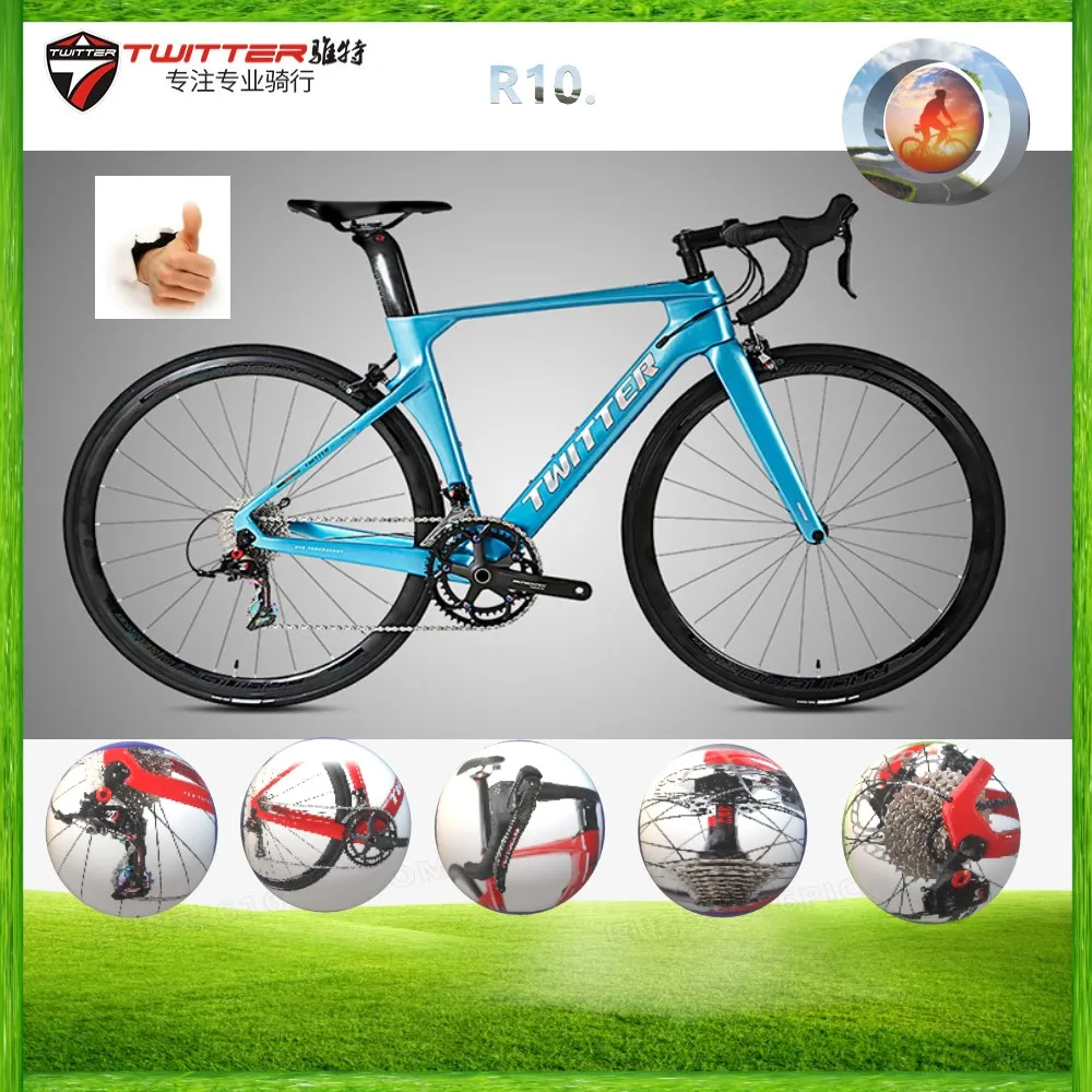 

TWITTER bike R10 RIVAL-22speed C brake off-road racing carbon fiber road bicycle gravel bicycle 700C bicicletas carbon road bike