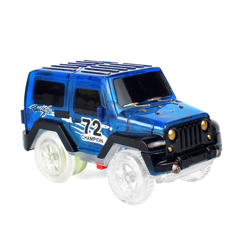 

Сменная гоночная модель автомобиля с подсветкой для детей для умных трековых игрушек, домашних игрушек, аксессуаров