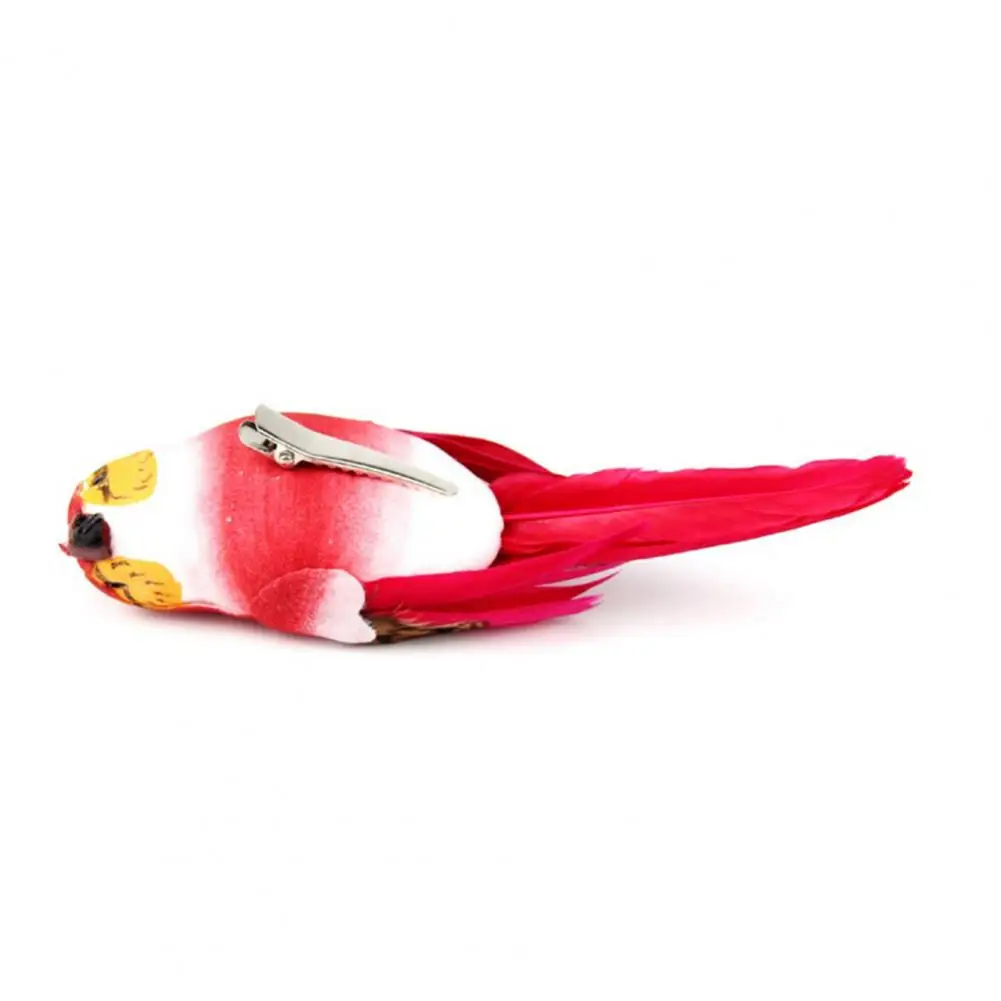 

Faux Bird Eye-catching Vivid Realistic Appearance Handmade Simulation Parrot for Garden Fake Bird Imitation Bird