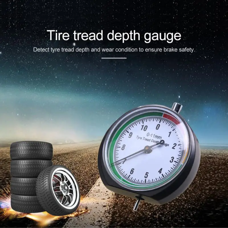 

Tire Tread Depth Gauge Car Wheel Tire Tread Meter Measurer High Accuracy Tyre Measure Tool Auto Monitoring Accessories 0-11mm