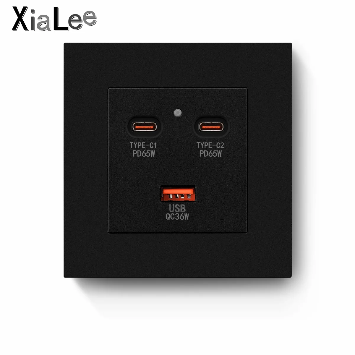 Настенная розетка XIALEE из нитрида галлия PD 65 Вт, 3 USB-порта, Супербыстрое зарядное устройство для APPLE и Android