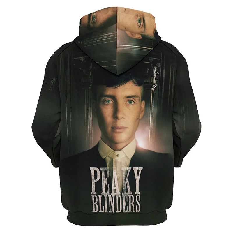 

English Drama Peaky Blinders Graphic Hoodies for Men Clothing 3D Tommy Shelby Printed Hoodie Women Harajuku Fashion y2k Pullover