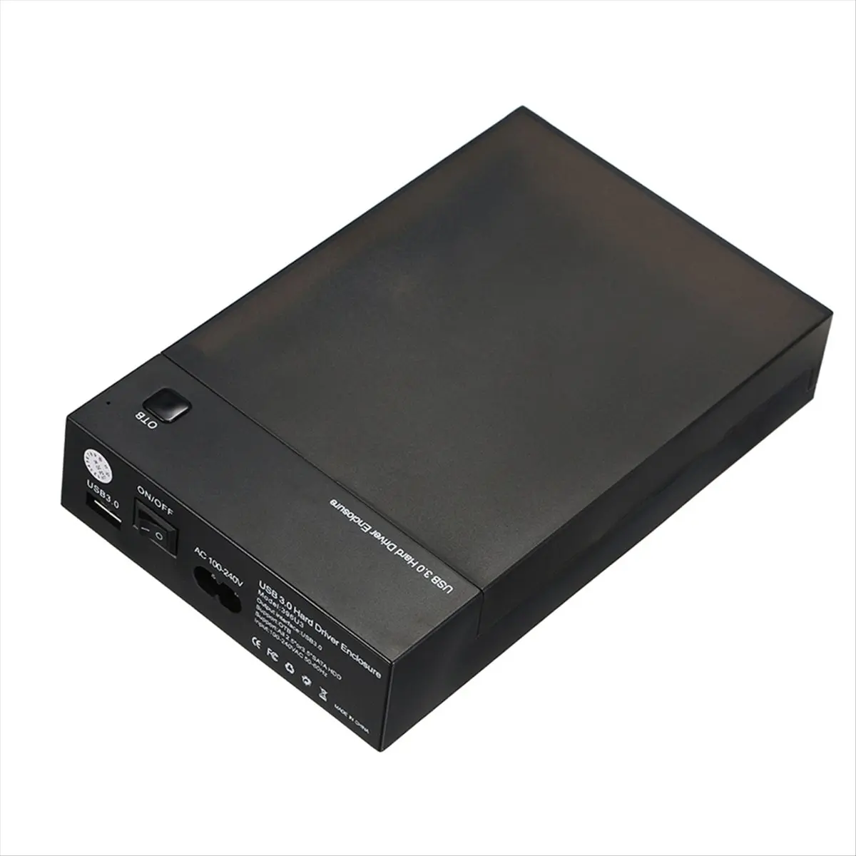 Фото ♬ ◤ Популярный стиль ◥ USB 3.0 2.5-дюймовый 3.5-дюймовый корпус для жесткого диска SATA, портативный чехол для SSD/HDD, поддержка UASP, резервное копирование одним нажатием, вилка UK. №5