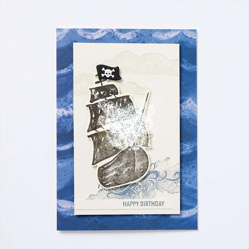 2023 новый каталог Парусная Лодка Навигация прозрачный набор штампов и