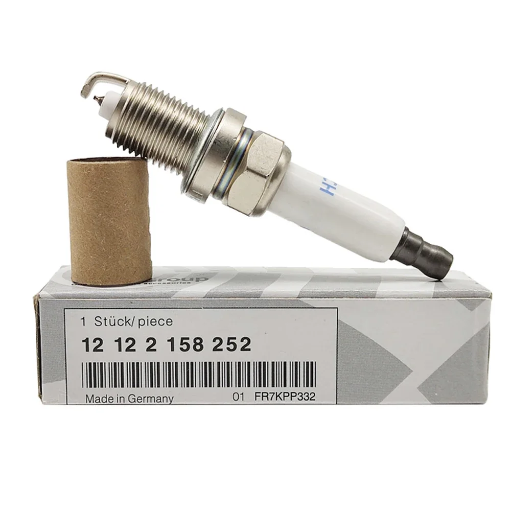 

12122158252 FR7KPP332 4/6Pcs Iridium Spark Plug For BMW 550i 650i 750Li 535i 528i xDrive X1 X5 1 3 5 6 7 Series Audi A6