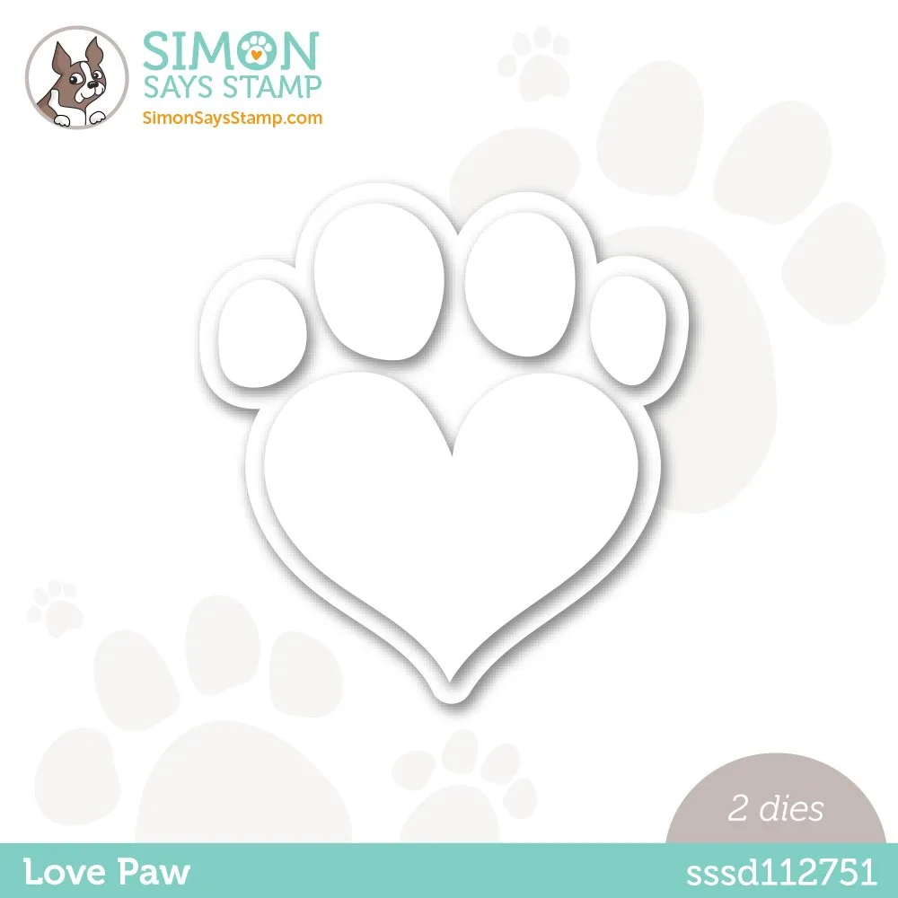 

Love Paw Valentine's Day Words Cutting Dies New December 2022 for Scrapbooking Paper Making Frames Card Craft