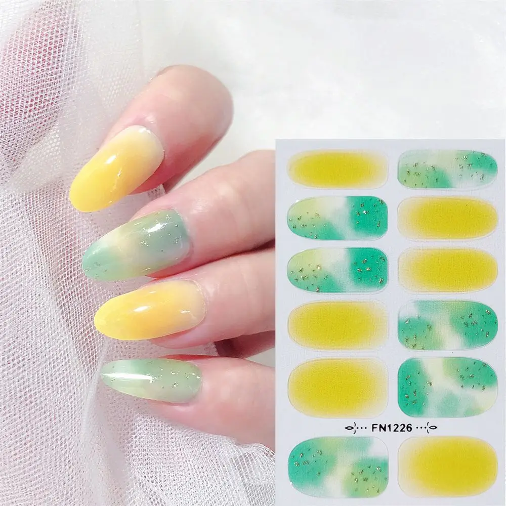 

DIY Nail Patch 3D Nail Art Stickers Self-Adhesive Nail Adhesive Decals Full Cover Nail Wraps Nail Stickers Korean Style