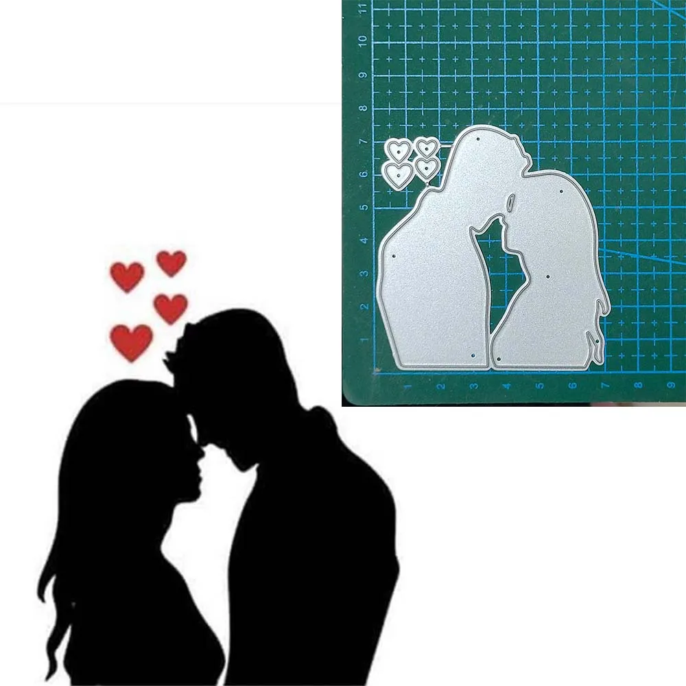 

Couple Metal Cutting Dies Stencils For DIY Scrapbooking Decorative Crafts Embossing Paper Cards Cut 2023 new