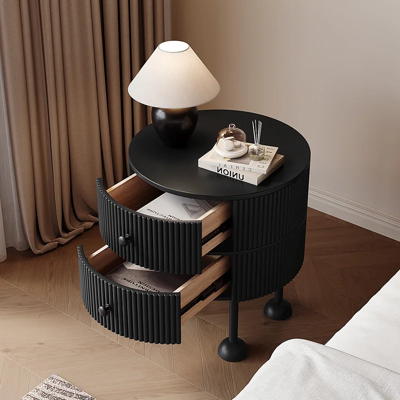 Эстетическая простая тумбочка с ящиком для хранения современная итальянская