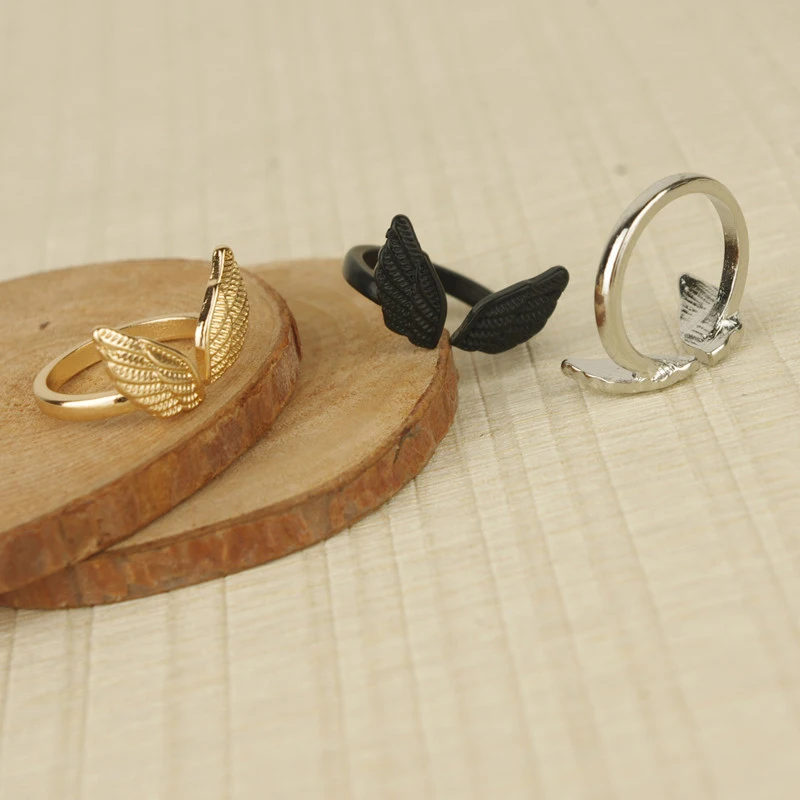 

Open Ring Angel Wing Ring Accessories Transfer Beads Open Ring Fashion Jewelry Individuality Simplicity Fashion Nature Wing