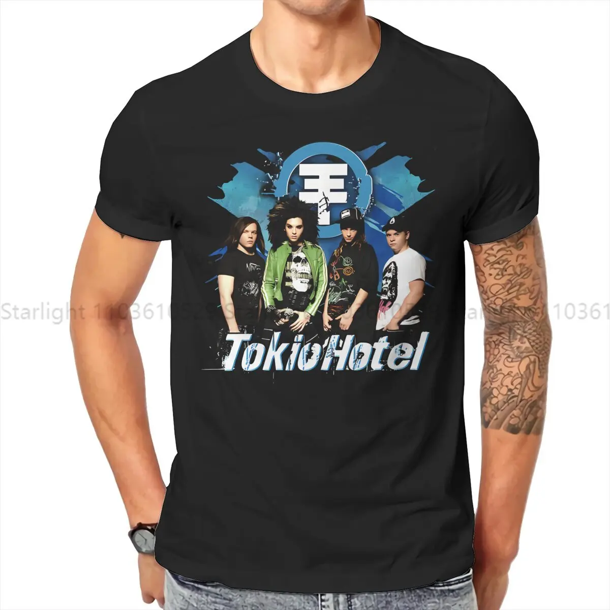 Новейшая футболка для мужчин Токио отель том каулитц, футболка с ...