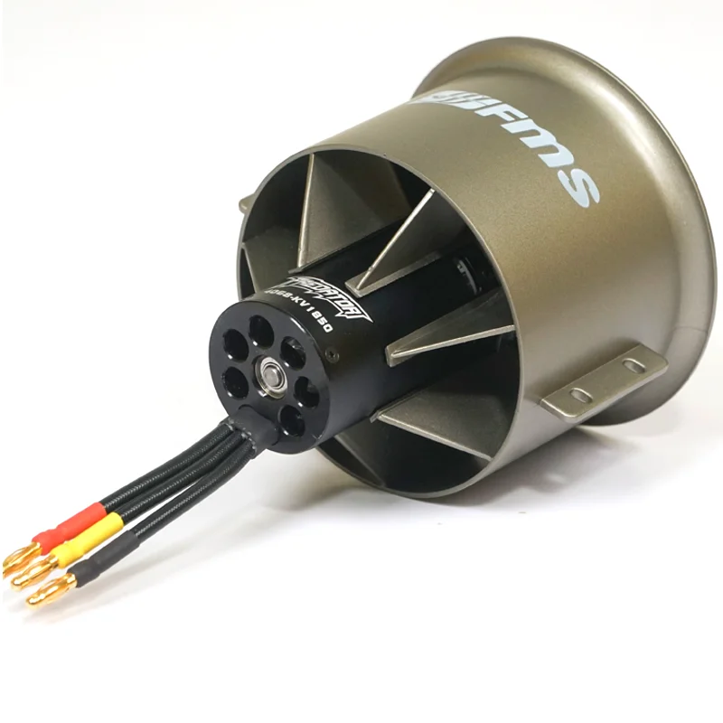

FMS 90mm Pro 12-Blades Metal Ducted Fan EDF With 4068 1850KV 6S Inrunner Brushless Motor for RC Airplane Ducted Fan Plane