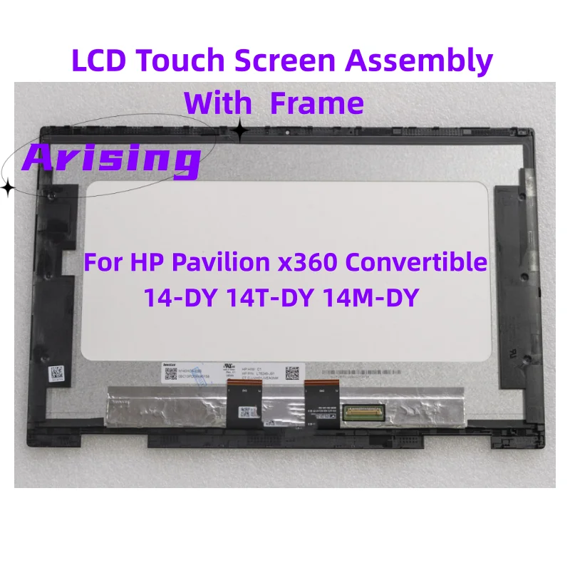 14-дюймовый сенсорный ЖК-экран для HP Pavilion X360 Convertible 14-dy 14-dy0007 14-dy0018TU TPN-W148 14m-dy дигитайзер в сборе FHD дисплей