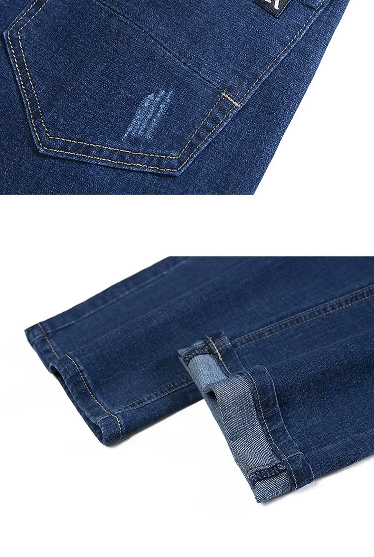 Джинсы мужские оверсайз повседневные длинные брюки мешковатые джинсы с широкими