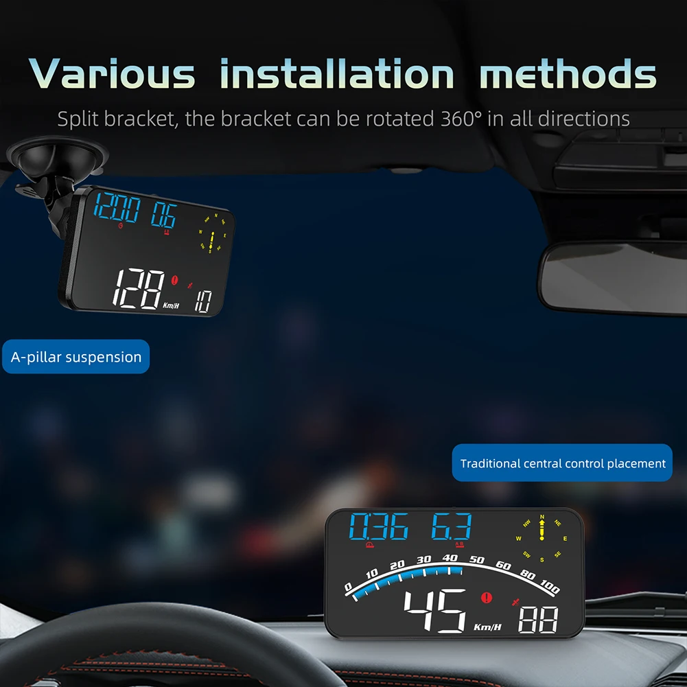 

Durable Windshield Display HUD Accessories Display GPS HUD Replacement