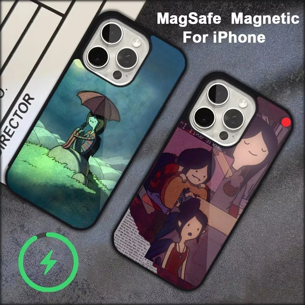 Чехол для телефона AdventureS Time M-Marceline iPhone 16 15 14 13 12 11 Pro Max Plus Mini Magsafe магнитный чехол