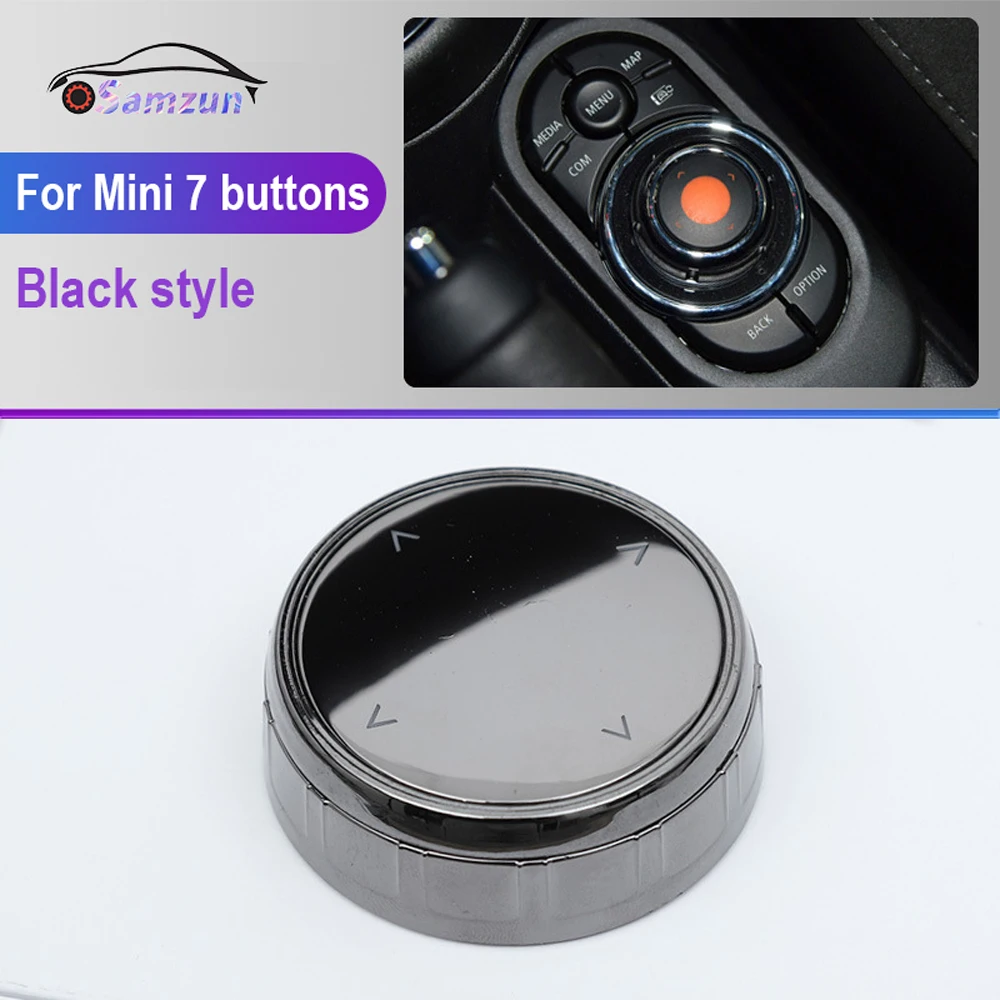 

Для Mini Cooper S JCW F54 F55 F56 F57 F60 автомобильные аксессуары внутренняя мультимедийная кнопка ручка крышка мультимедийной панели управления чехол