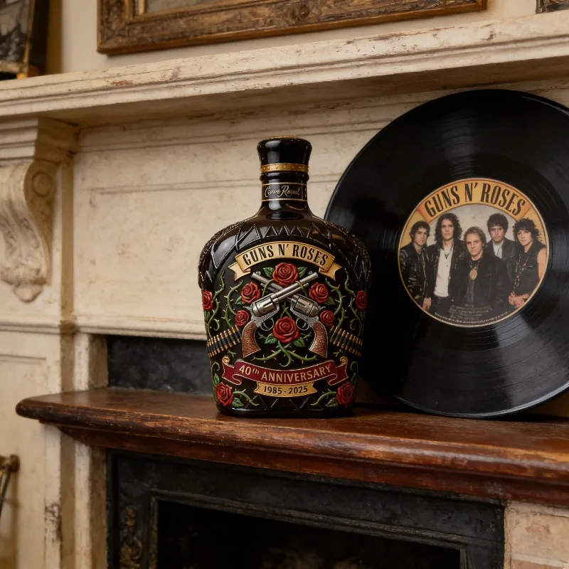 Памятный графин Guns N' Roses к 40-летию (1985-2025), лимитированная серия, бутылка для алкоголя в стиле рок-группы, барная утварь (art.: 3920d99ca27bd) - 3920d99ca27bd