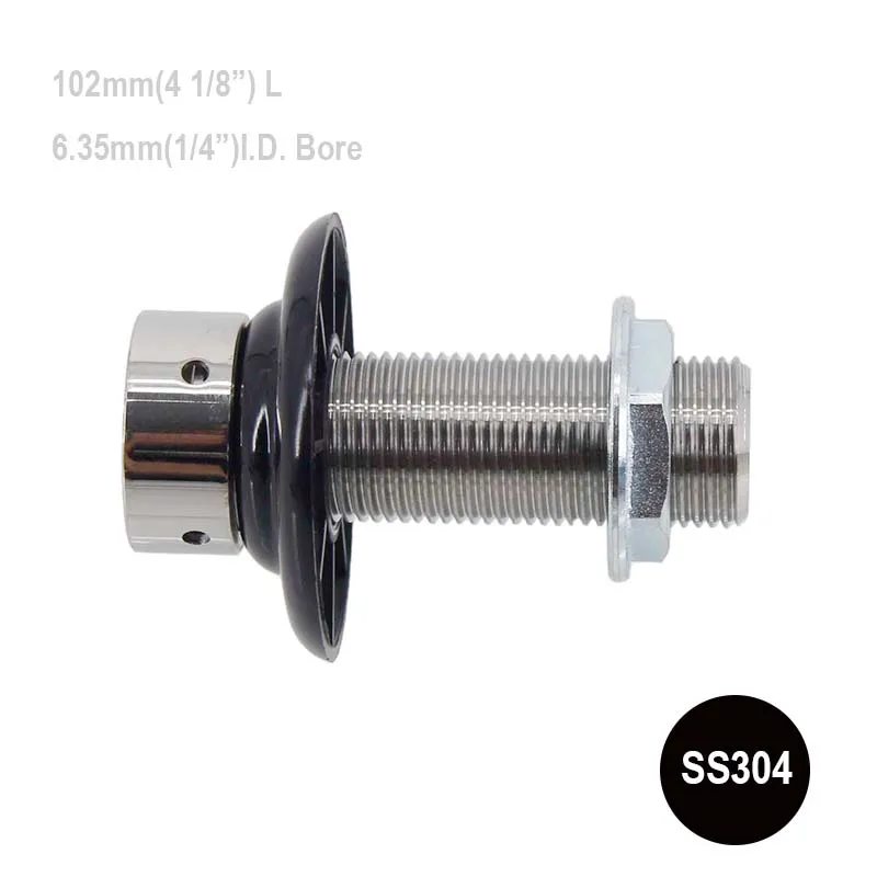 

102 мм (4 1/8 дюйма) Хвостовик из нержавеющей стали 1/4 дюйма (6,35 мм) I.D. Отверстие для холодильника, дверного шкафа, пивной проектор 7/8-14(5/8 дюйма BSP)