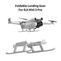 foldable landing gear for dji mini 3 pro gear extension legs training kit for mavic tripod lightweight drone accessories