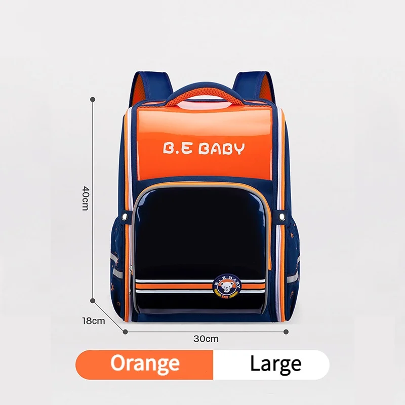 British Style Grade 1-3-6 Girl Boy Waterproof Schoolbags for Students New Children Fashion Panelled Backpacks Large Capacity Hot