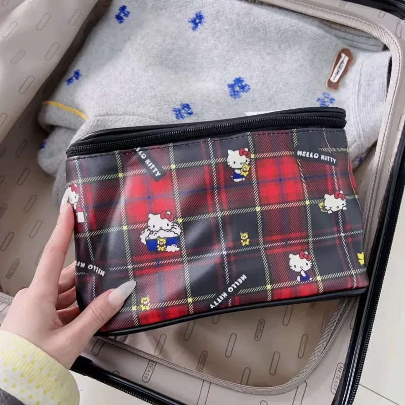 

Sanrio Hello Kitty Women Cosmetic Bag Cartoon Anime Makeup Bag Waterproof Travel Toiletry Storage Bag Beauty Case Girl Gift