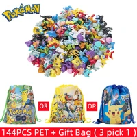 24 144 pieces pokemon doll model different style pikachu anime action figure kawaii toy gift holiday gift bag