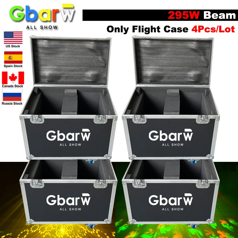 

No Tax New Professional Only Flight Case 295W Beam Moving Head Light With Focus Frost and Rainbow Lens Effect Strong Beam Stage