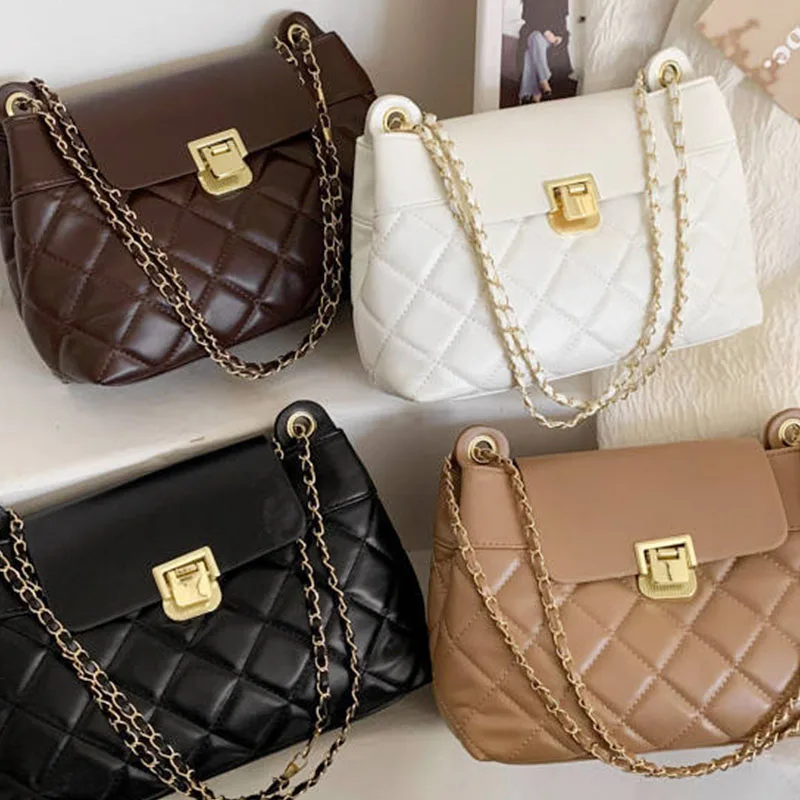 

2023 Fashion Korean Style Female Handbag Casual Underarm Crossbody Ladies New Chic Luxury Chain Shoulder Bag for Women Lady