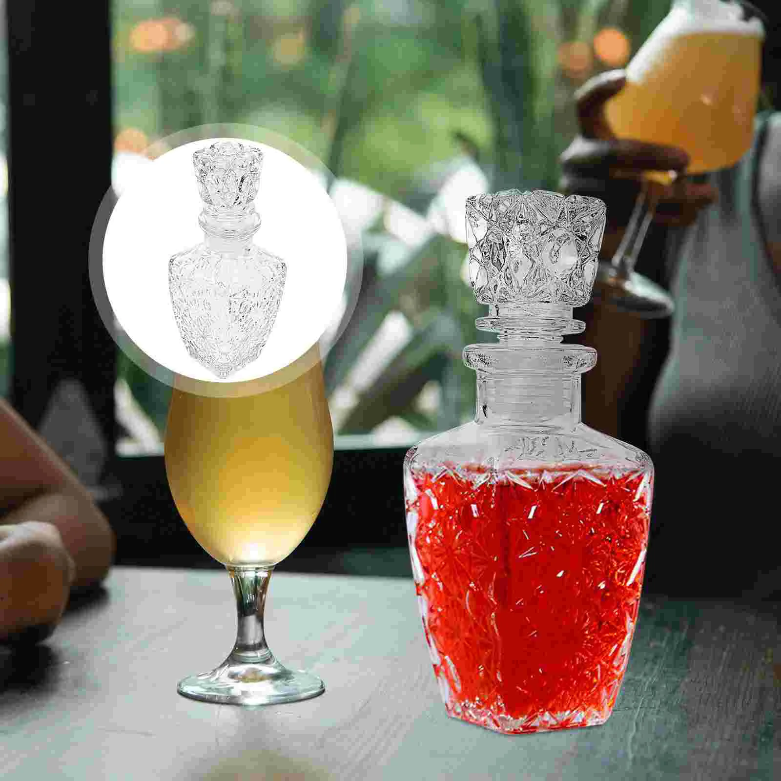 

Embossed Bottle Transparent Glasses Soda Diamond Kits Glass Bottle Dispenser Pitcher Container