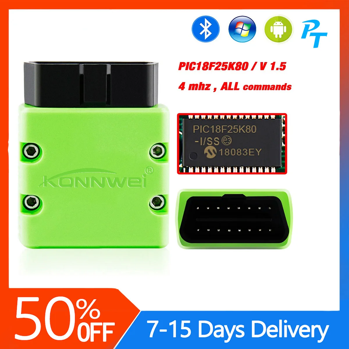 

ELM327 V1.5 OBD2 Scanner Bluetooth-compatible Auto Scanner MINI ELM 327 OBD 2 Code Reader for Android Phone Code Reader Obd