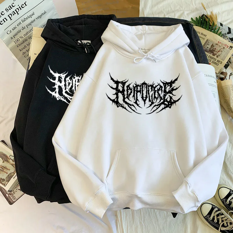 

Harajuku 2022 Men Hoodies Sweatshirt Warm Gothic Streetwear Punk Hoodie Horror Fashionable Casual Simple Letter Print Hoodied