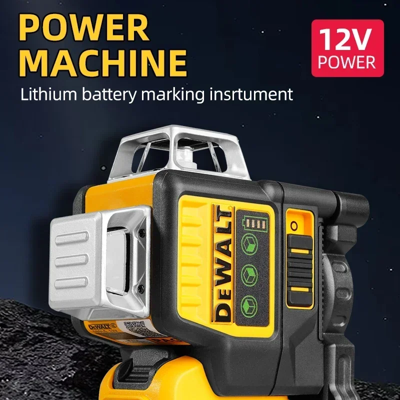 Фото Dewalt DW089LG 3 стороны * 360 градусов вертикальный 12 линий лазерный уровень горизонтальный зеленый измеритель уровня света на открытом воздухе №4