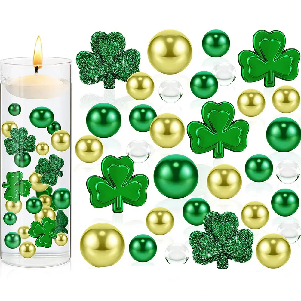 

Плавающий декор из жемчуга, 2036 шт., прозрачные бусины для воды, многоразовые бусины, орнамент, День Святого Патрика, Прямая поставка