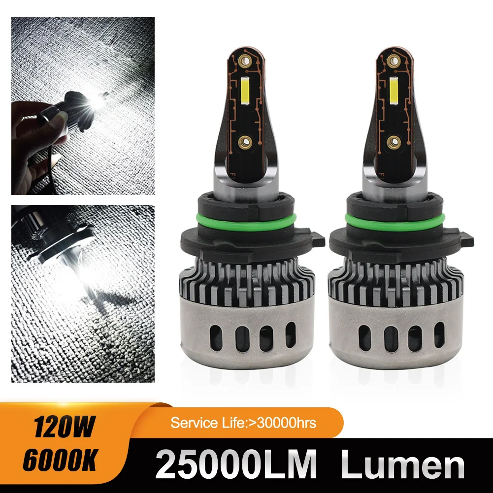 

2PCS 25000LM 120W H4 H7 H1 H11 9005 9006 H8 H9 LED Headlight Bulb Car Headlight 6000K White 12V Automotive Lamp LED Bulb Light