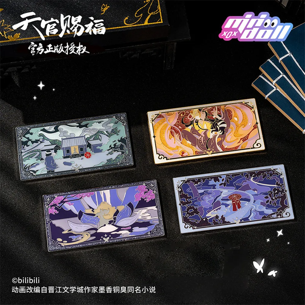 

Официальный Оригинальный аниме Tian Guan Ci Fu TGCF Hua Cheng Demon King Xie Lian подвесные клеевые украшения металлический декор для косплея подарки