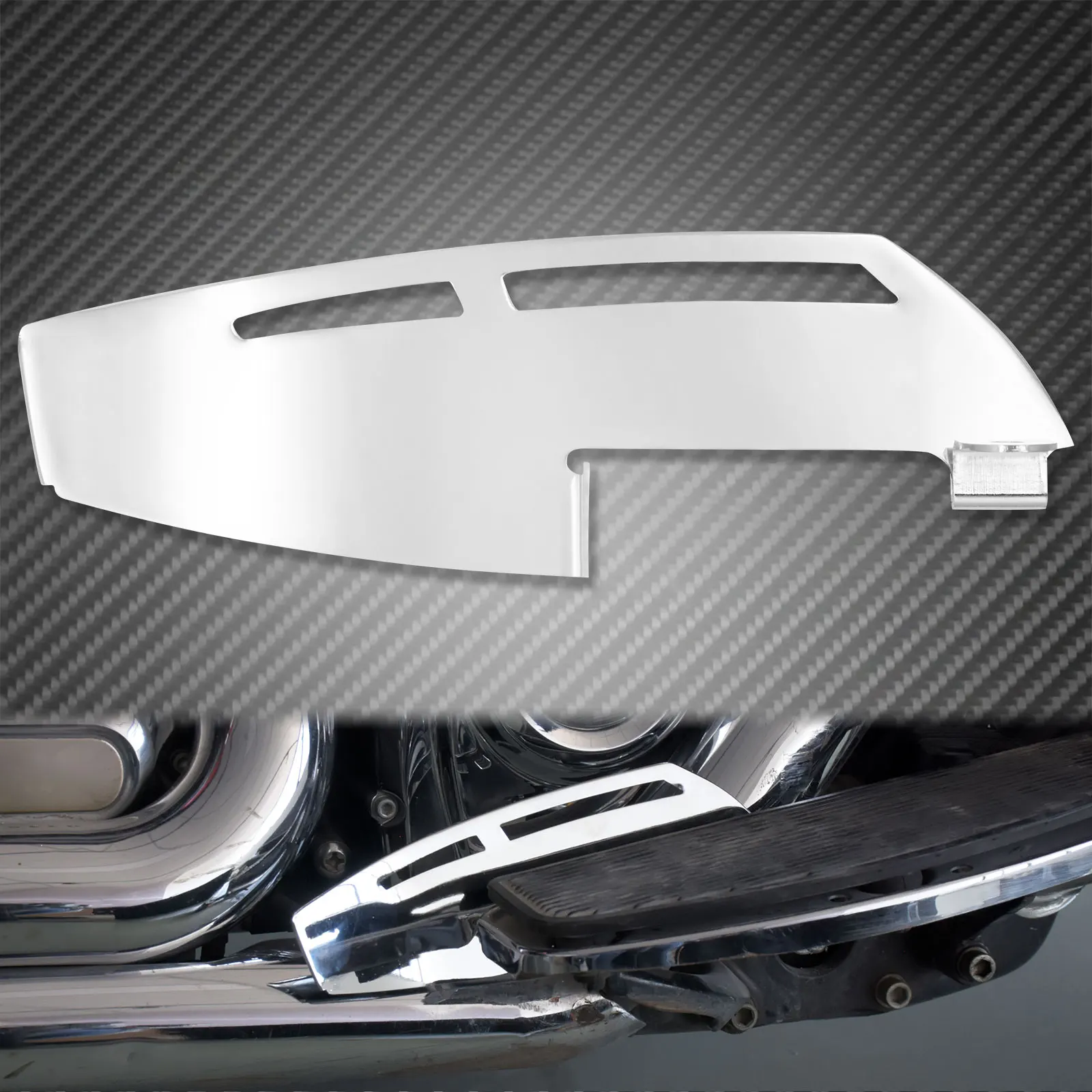 

Мотоциклетная доска для водителя, черная/хромированная подошва для Harley Touring Road King Electra Glide Softail Switchback FLD