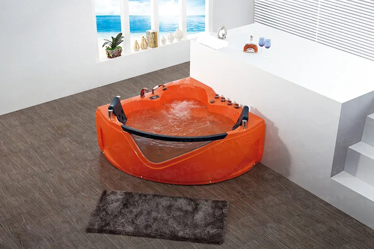 Низкая цена массажная треугольная ванна для ванной комнаты маленький