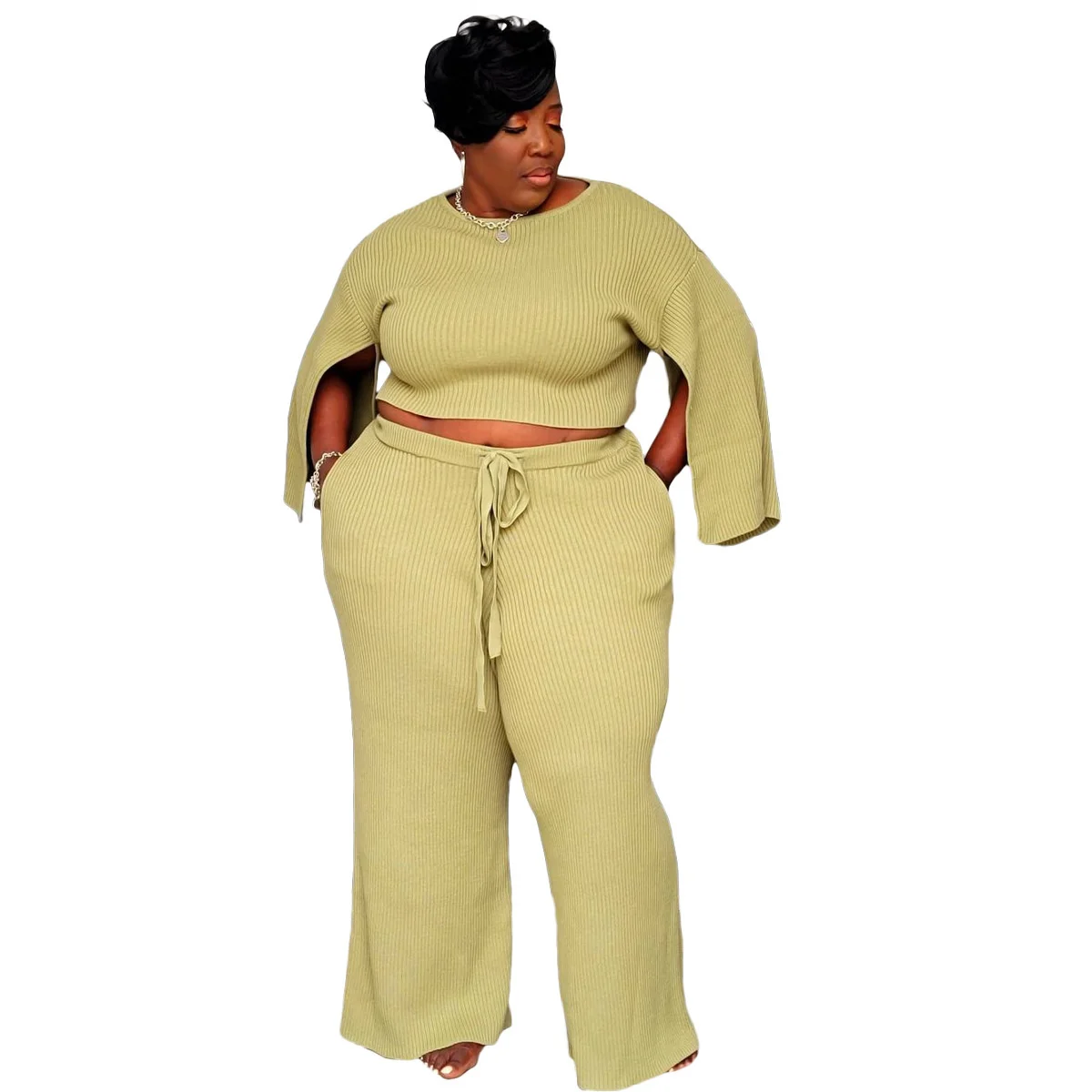 Plus Size Fall Set Women Clothing Summer Fashion Casual Half Sleeve Top and Pants Two Piece Set Wholesale 3xl 4xl 5xl 6xl