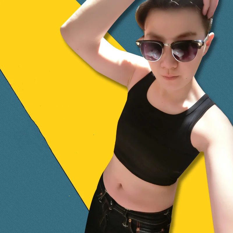 

Женский корсет для груди с усиленной повязкой, Женский пуловер для лесбиянок Tomboy, эластичный дышащий Повседневный жилет для груди