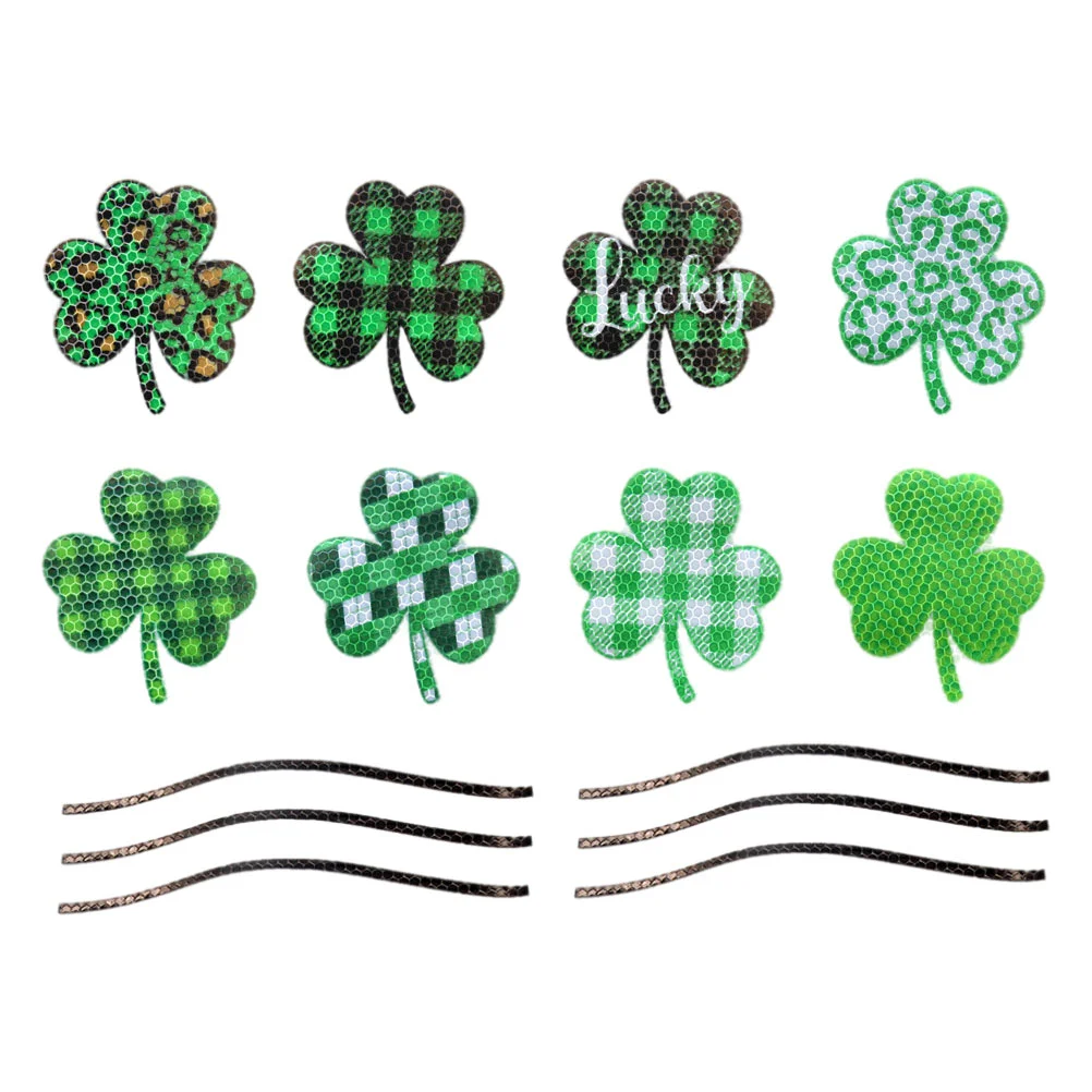 

Magnetic Sticker Reflective Stickers St Patrick's Day Magnets Ornaments Refrigerator Festival Decals Shaped Fridge Pvc